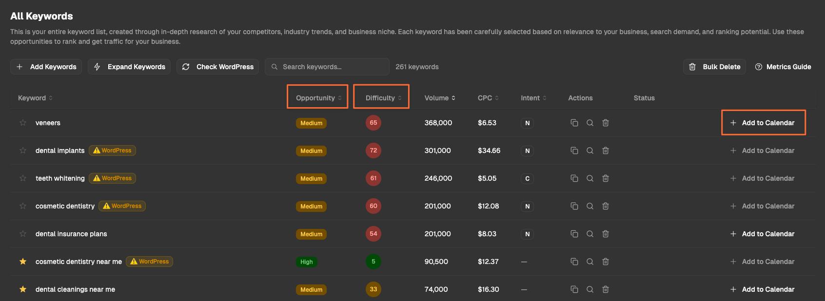 SEO Rocket Welcome screen