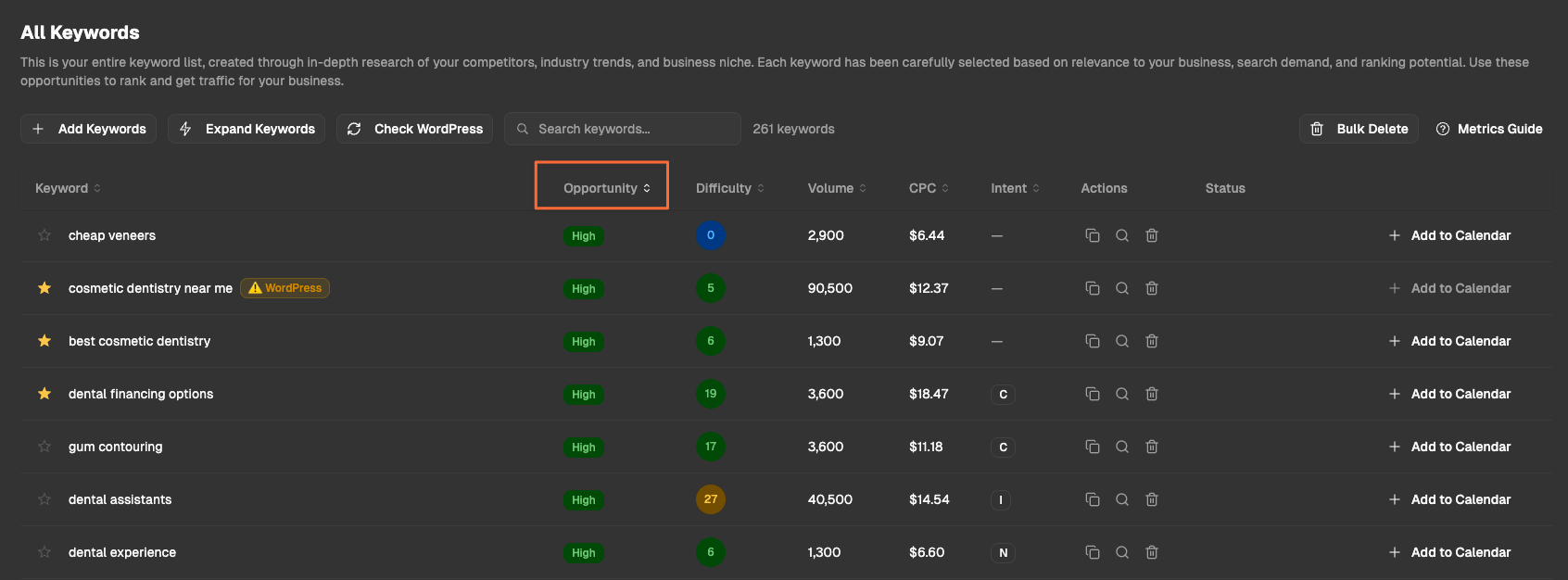 SEO Rocket Welcome screen